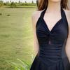 DK Women's Swimsuit Slimming One-Piece Hot Spring Swimwear