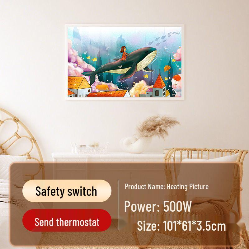 Графеновый Углеродный Кристаллический Настенный Электрический Обогреватель: Энергосберегающий радиатор в стиле фрески