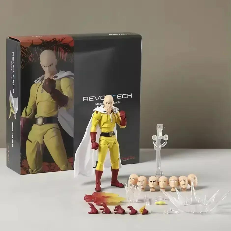 НОВИНКА В НАЛИЧИИ Kaiyodo Revoltech Amazing Yamaguchi One Punch Man Saitama Аниме Фигурки Действия Ko Модель Коллекция Игрушки Подарки для Детей