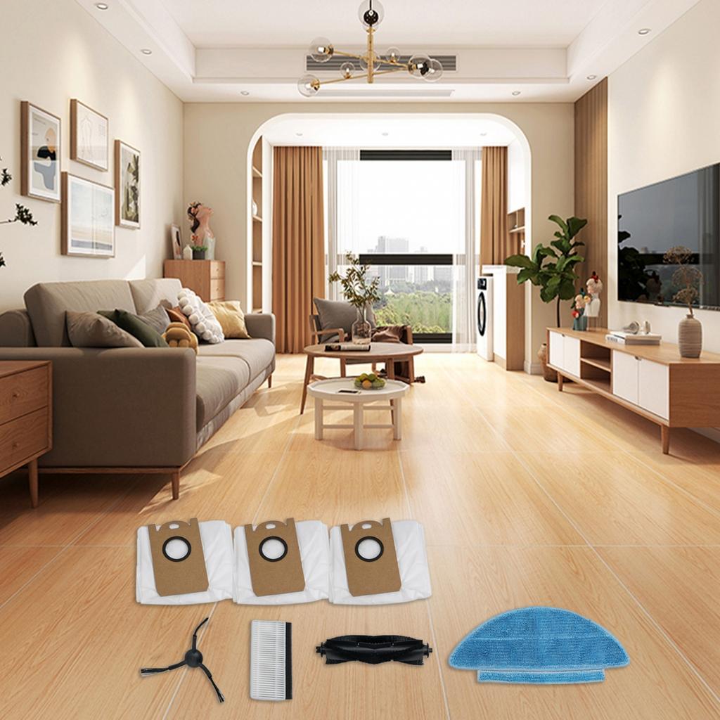 Main Side Brush and Filter Accessory Kit for Aonus i8 Robot Vacuum Mop Cloths