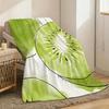 fruit cute Throw Lightweight 240g Flannel Blanket Soft Skin-friendly for Summer Cooling
