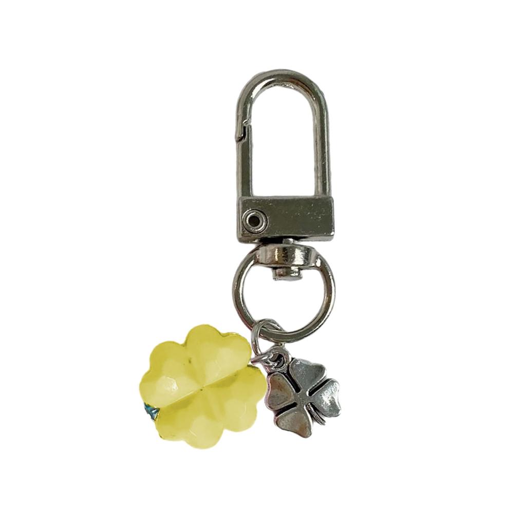 Stylish Green Clover Phone Charm Durable Alloy Pendant For Keys Bags Good Luck Gift Stylish Phone Strap Charm