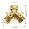 Copper Y-Type 3/4" Garden Ball Valve Splitter