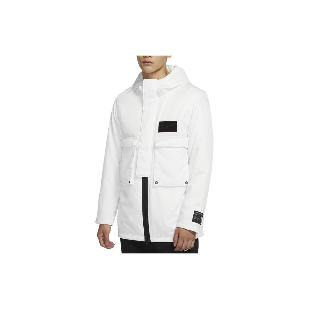 Nike Lebron Oversized Карманная тканая куртка с капюшоном Мужская куртка Summit-White CK6772-121