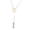 Les Trésors De Lily [N2874] - Gold Plated 'Love' Necklace - 25x17 Mm