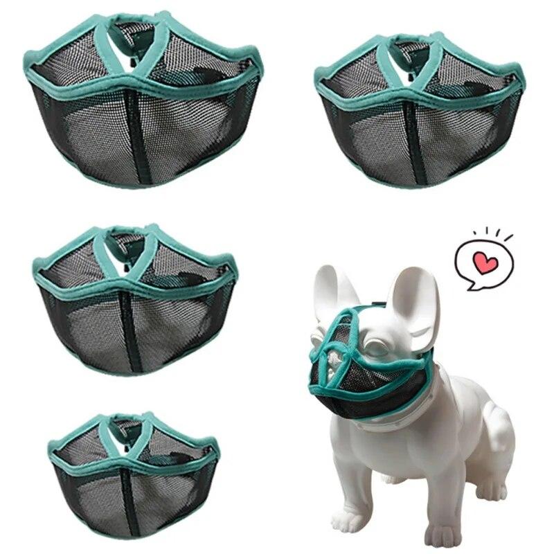 Pet Dog Mesh Muzzles Breathable Anti Barking Mouth Cover