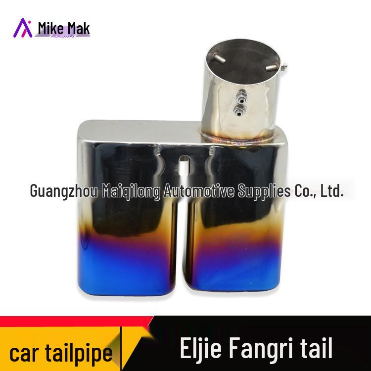 Квадратная выхлопная труба с двойным выходом Toyota Alphard для модификации