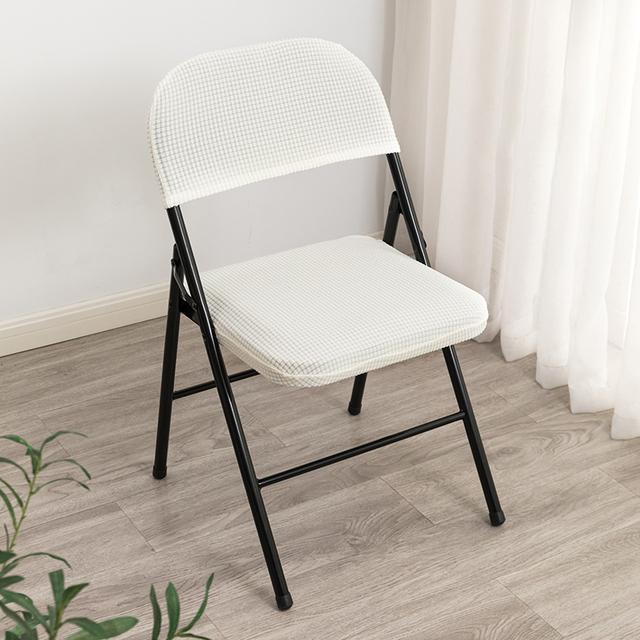 Household Folding Dining Chair Cover Backrest Chair Slipcover Office Computer Dustproof Elastic Chair Slipcover