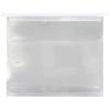 A4 Transparent Plastic Hanging File Folder with Clip Fastener