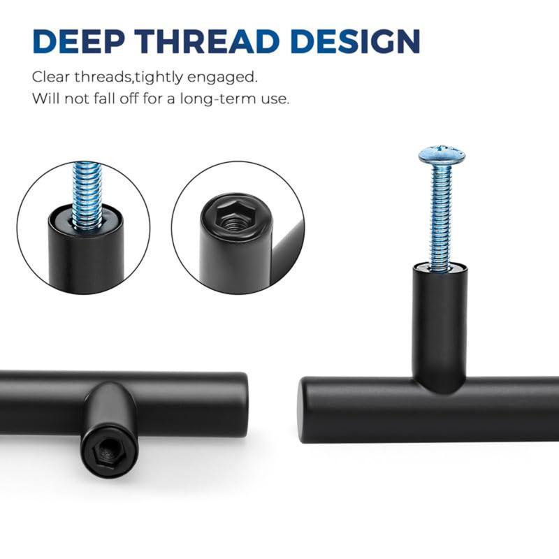 1 шт. черные ручки для шкафа и ящика из нержавеющей стали ручки для кухонного шкафа ручки для ящиков