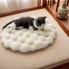 Dog Crate Cushion Round Anti Slip Machine Washable Warm Mat For Puppies Kitten For Camping Travel Shelter A