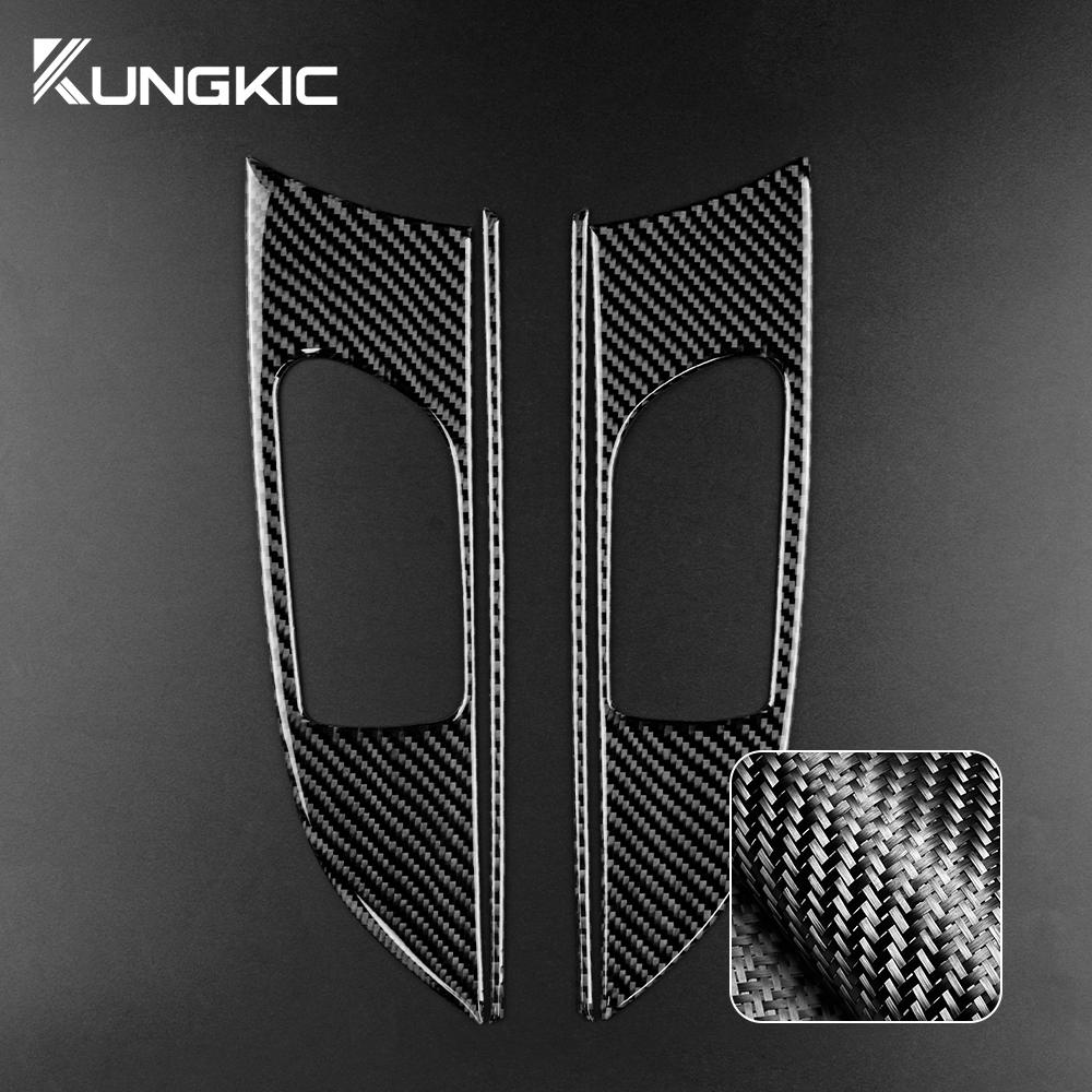 Carbon Fiber Style Interior Sticker Trim for Subaru Impreza 2009 2010 2011 Door Handle Area