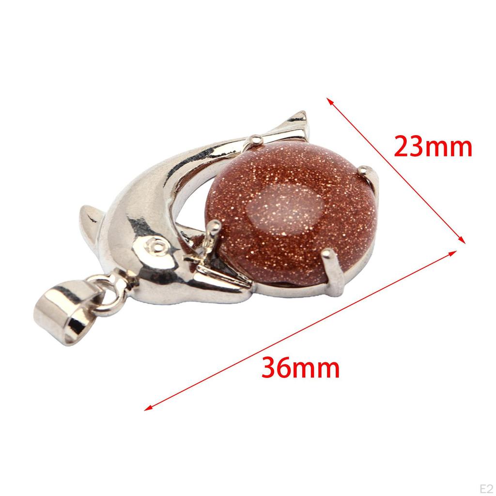 Dolphin Necklace Pendant Durable Keychain DIY Decoration Costume Jewelry Gifts for Party Valentine's