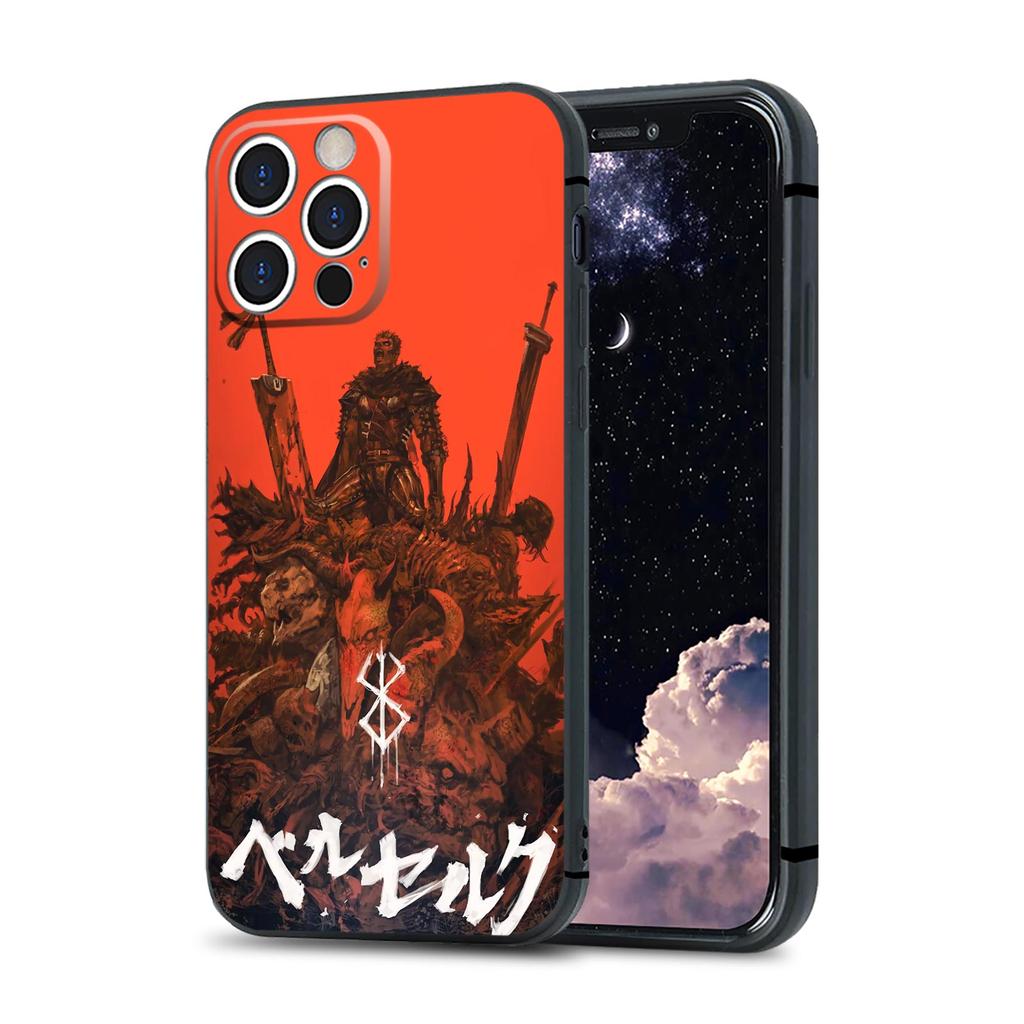 Guts Berserk Japanese Anime Manga Soft Silicone Phone Case for IPhone SE 6S 7 8 Plus X Xr Xs 11 12 13 Mini Pro Max Samsung