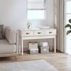 VidaXL Console Table White 114x40x75 Cm Solid Pine Wood 821755