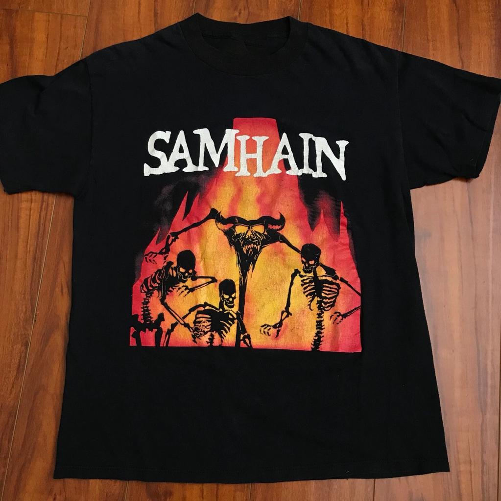 Reprint SAMHAIN November Coming Fire Cotton Black Men S-234XL T-Shirt EG767