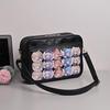Harujio Ita Bag Shoulder Bag Cute Black White Pink (White)