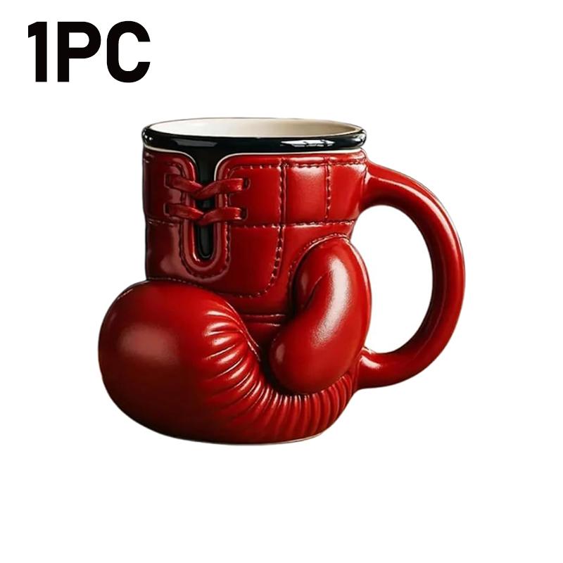 1-2PCS Boxing Glove Mug for Boxing Lovers Novelty Coffee Cup Boxing Themed Tea Cup 12oz Mugs for Home Kitchen