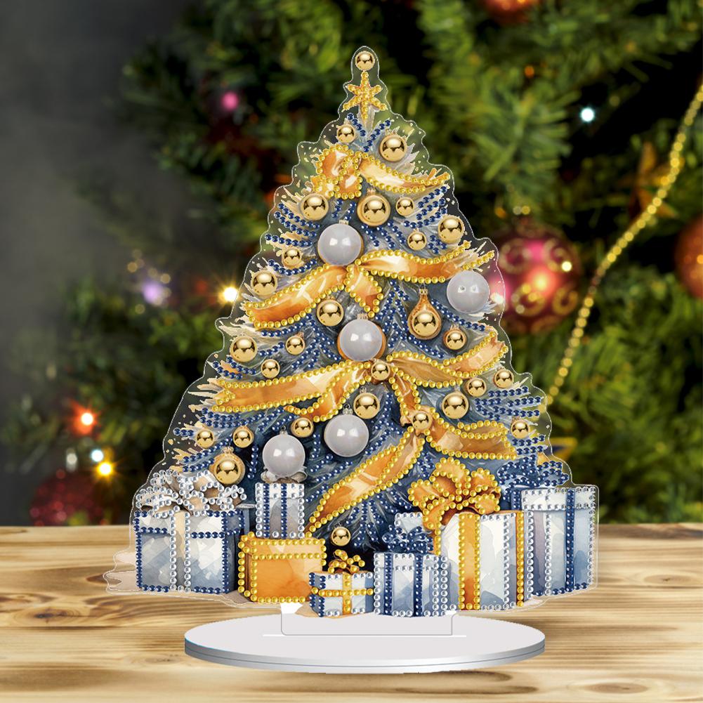 Special Shape Christmas Tree Diamond Painting Tabletop Ornament DIY Diamond Art Table Decor Diamonds Painting Desktop Decoration