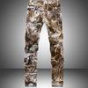 Design Skinny Denim Trousers Casual Man Pants Snakeskin Printed Jeans for Men