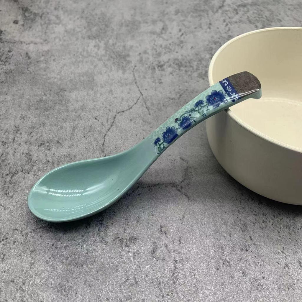 Жаростойкая Небьющаяся Меламиновая Ложка для Кунг-Фу - Посуда Ресторанного Качества