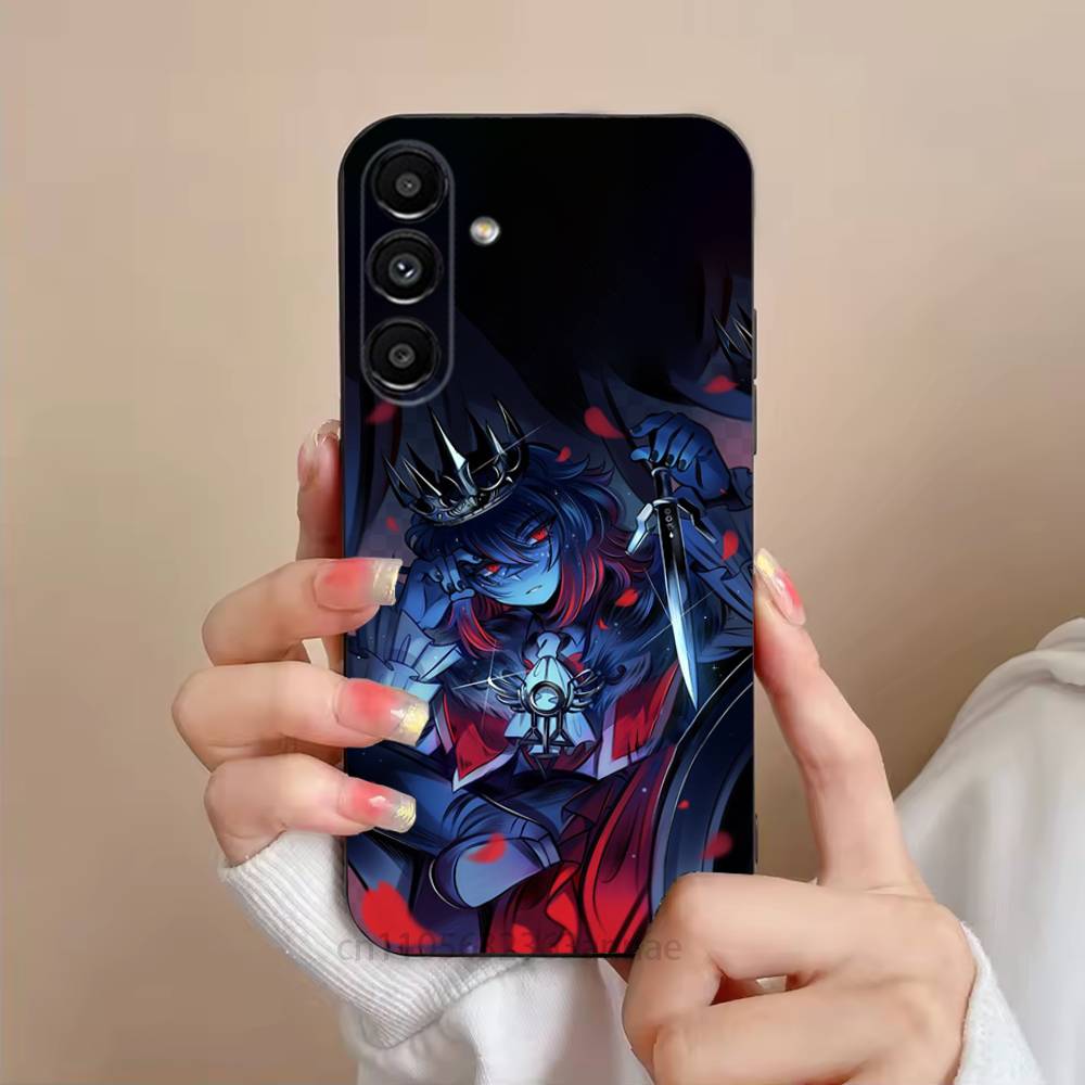 Чехол для телефона D-DeltaruneS Kris для Samsung S25,24,23,22,21,S20,Ultra,Plus,FE Черный Мягкий Чехол