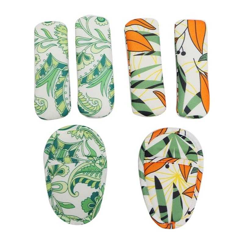 Регулируемые протекторы на плечевые ремни Легко чистящийся комплект Универсальный набор чехлов на ремни для прогулочной коляски 3 шт./набор Прочный для колясок