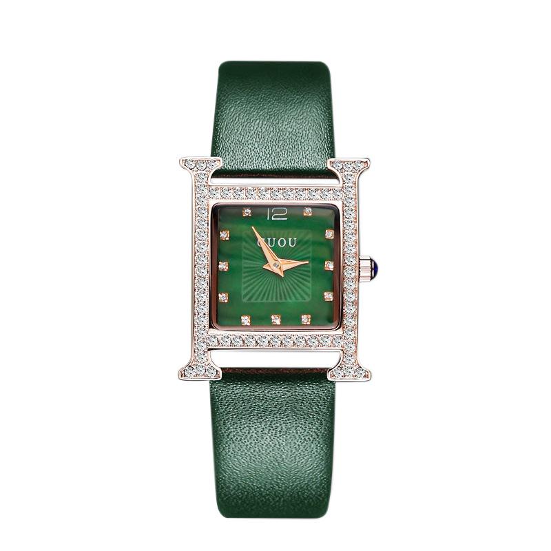 Часы Женственные Легкие Роскошные Простые Стразы Поясные Часы Кварцевые Ретро Нишевые Женские Часы