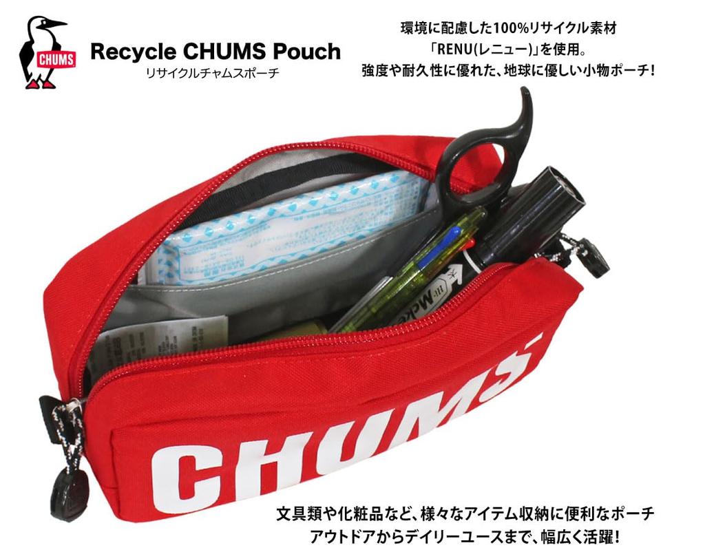 CHUMS Переработанный Chums Pouch Pen Case Косметика (Чумы) CH60-3586 (Небо А056)