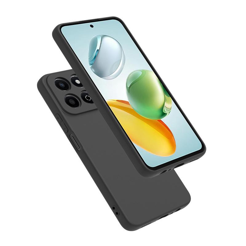 Подходит для Honor 600Pro (международная версия), черный матовый чехол для мобильного телефона, влагостойкий и устойчивый к отпечаткам пальцев кожаный чехол Honor 300