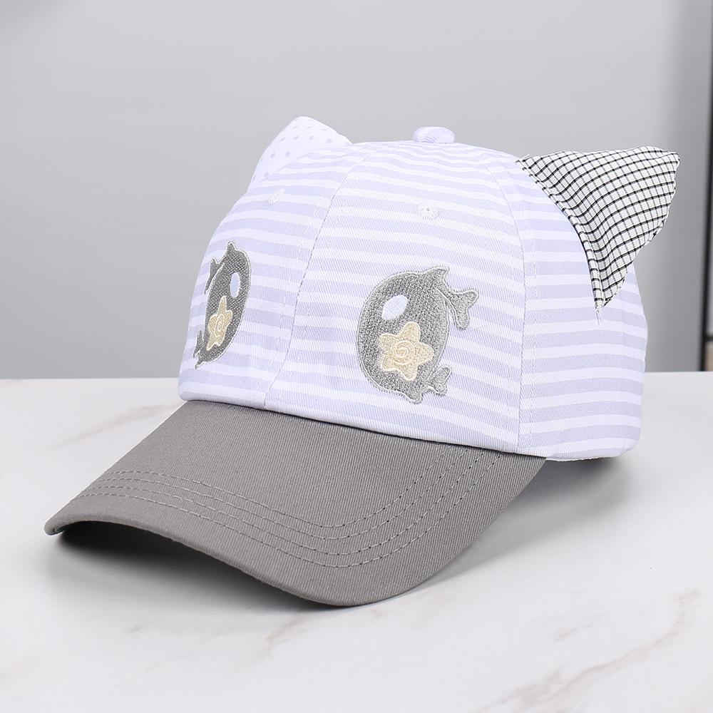 Fashion temperament Versatile casual cute sweet baseball cap Outdoor casual street racket Children's sun hat
