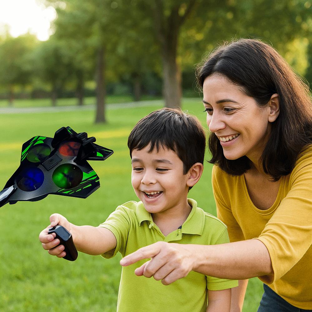 Rechargeable Four Motor Helicopter Toy EPP Foam RC Hobby Jet Plane Kids Toddlers Children