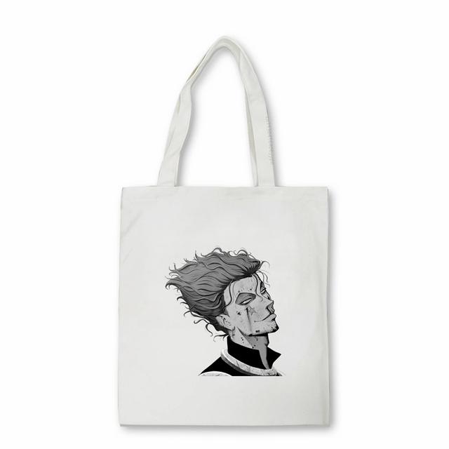 Японская аниме Hunter x Hunter Сумка для покупок Eco Manga Tote Harajuku Сумка-шоппер Женская парусиновая сумка на плечо Killua Zoldyck Hisoka