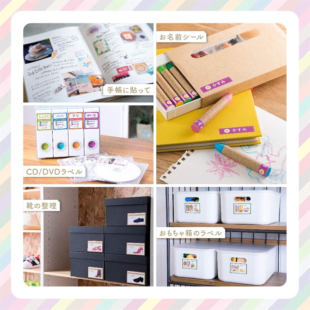 Brother Industries VC-500W Thermal Color Label Printer (Full-Color Printing, Custom Labels, PC and Smartphone Connectivity, Auto Half-Cut Function, US