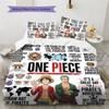 One Piece Pattern Bedding Quilt Set Quilt Cover Pillowcase Home Birthday Gift(1 * duvet cover + 2 * pillowcase, without core)
