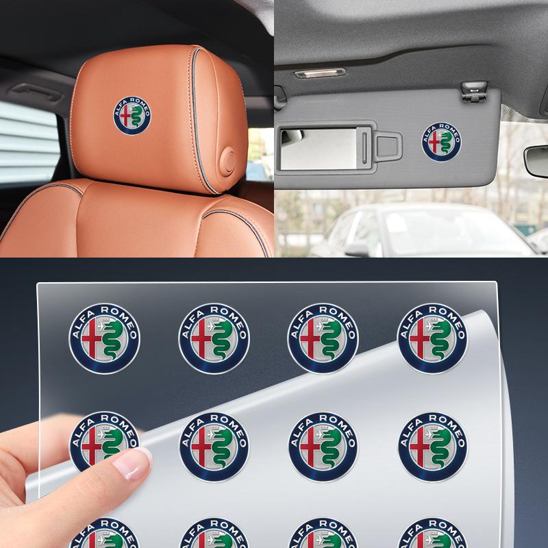 1/2/5/10PCS Car Rearview Mirror Door Handle Decoration Sticker For Alfa Romeo Giulietta GT 159 147 156 Mito Brera Giulia F1