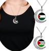 Vintage Geometric Alloy Pendant Necklace With Hollow Moon Design Ideal For Sweaters 15g