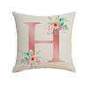 New Small Fresh Letter Series Pillow Cover Office Sofa Living Room Decoration Linen Cushion Cover