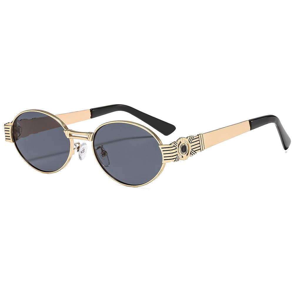 Latest Retro Oval Gradient Female Sunglasses Unique Luxury Frame Design Punk Stt All Match Male Gafas De Sol UV Protection 400