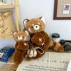 Panda Plush Little Bag Doll With Earphones Raccoon Crossbody Bag Gift Present