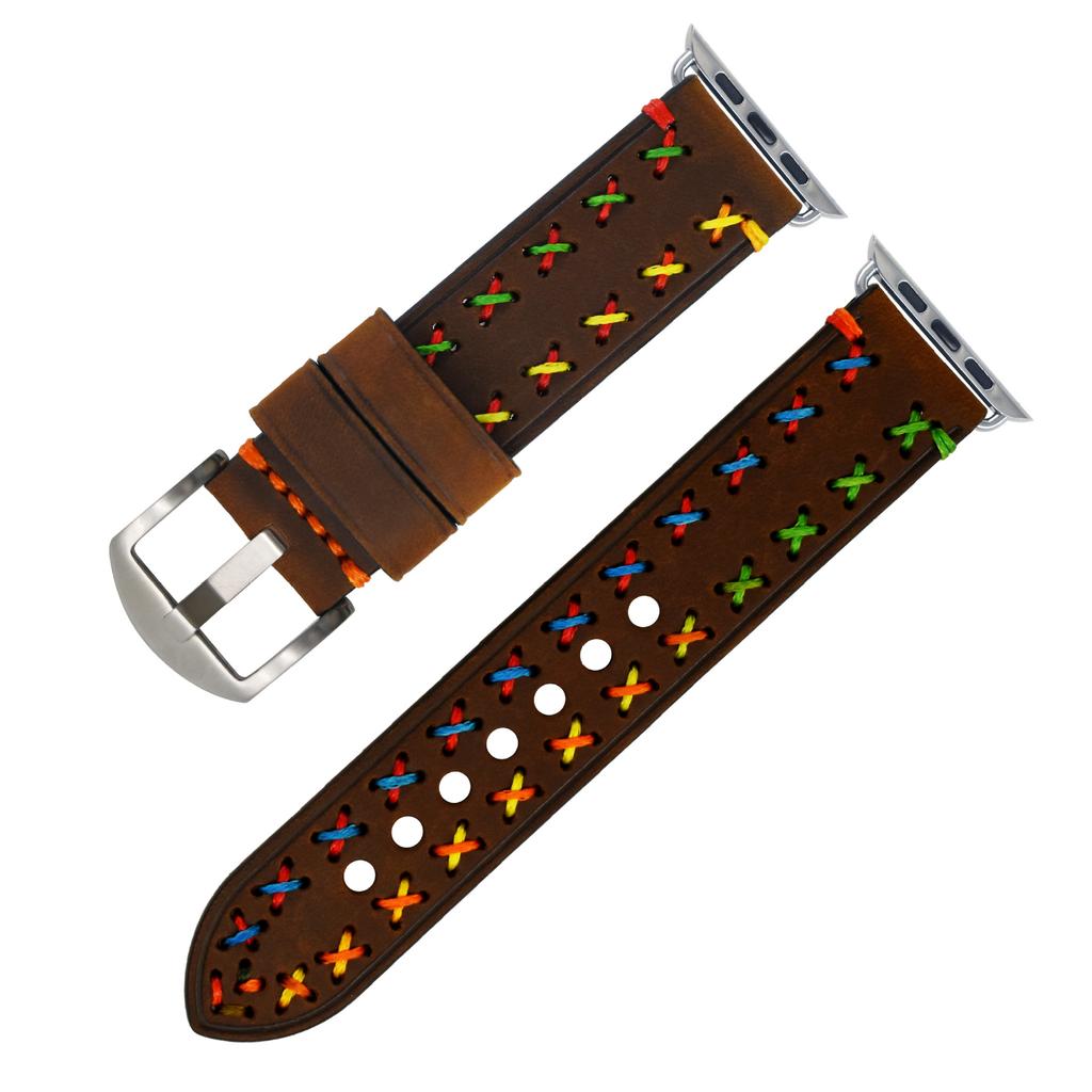 Подходящий ремешок для Apple Applewatch Iwatch8/7/6/Se Кожаный верхний ремешок Мужской и женский