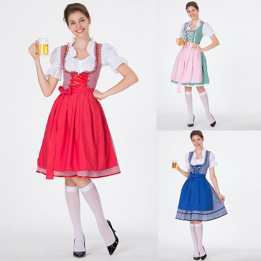 Женский костюм Октоберфест, баварское пивное платье для девочек Drindl Tavern