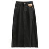 Elegant Half-body Skirt Female High-waisted Split A-line Denim Skirt Female Summer Thin Medium-length Package Hip Skirt Fashion Denim Bustier Skirt