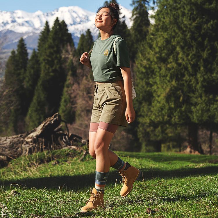 Timberland Водонепроницаемые уличные желтые ботинки Martin женские ботинки пшеничного цвета TB18168R