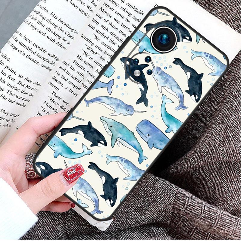 Чехол Морской Кит Нарвал для Honor Magic 8 6 7 Lite Honor 400 200 Pro 50 70 90 X8c X8b X9a X9c X9b X9d Win Cover