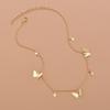 Simple and fashionable butterfly necklace, personalized popular five-pointed star collarbone chain women's accessories