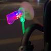 Wind Powered Mini Windmill LED Light Warning Effect E-bike Decorative Accessories  Handlebar