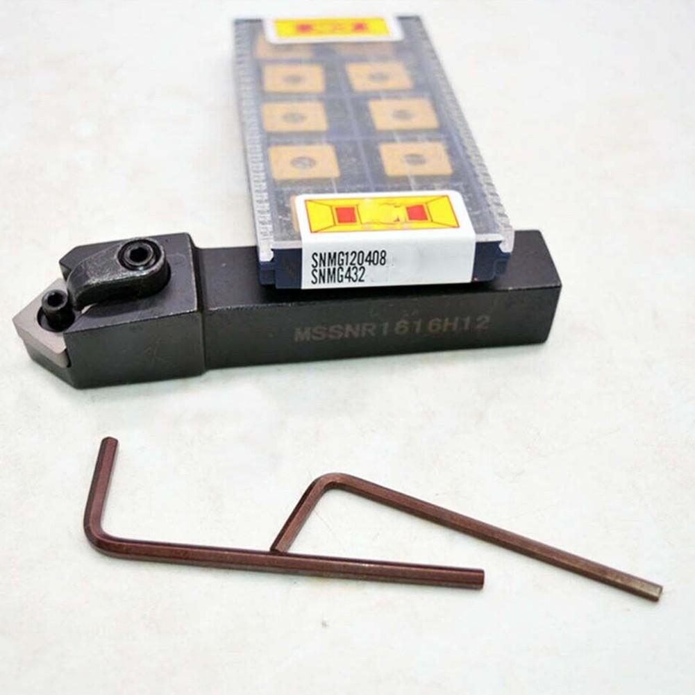 MSSNR1616H12 Токарный держатель +10 шт. твердосплавных пластин SNMG120408 SNMG432