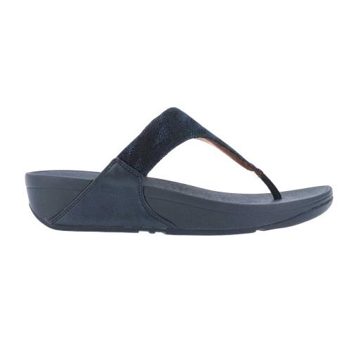 Fit Flop Womens/Ladies Lulu Glitz Toe Post Wedge Sandals