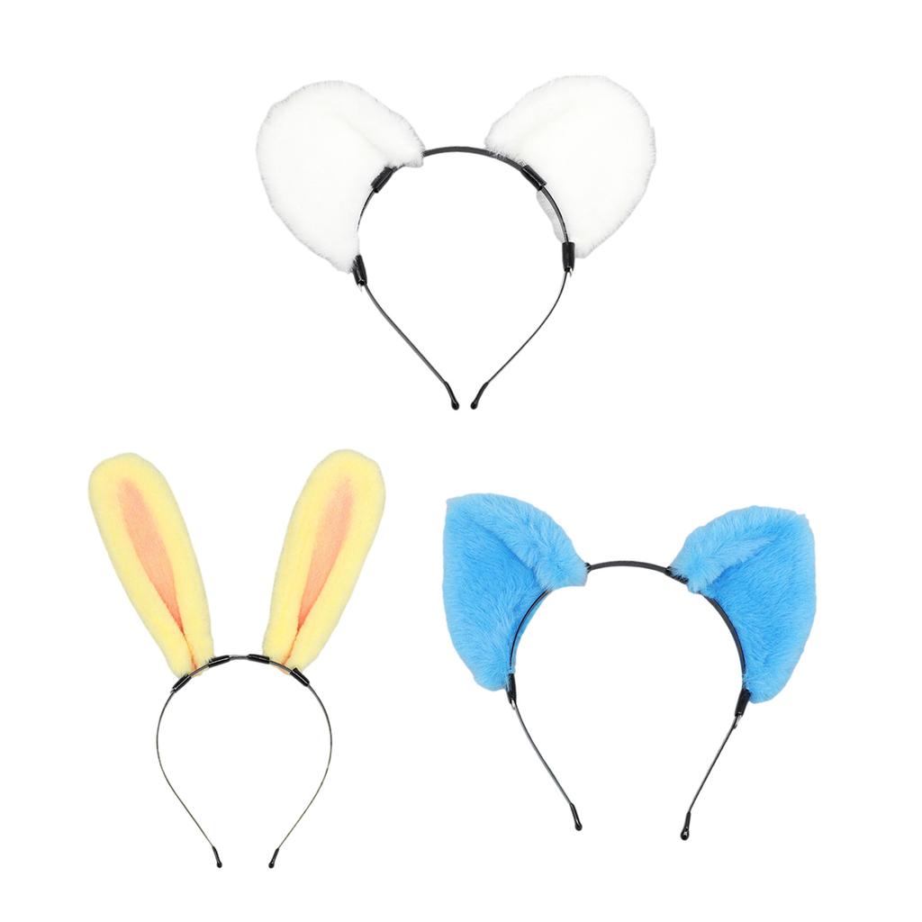 Мультяшный ободок на уши для Хэллоуина, KC Maid Hairhoop, реквизит для ролевых игр, повязка на голову, аксессуары для костюма, косплей-головной убор